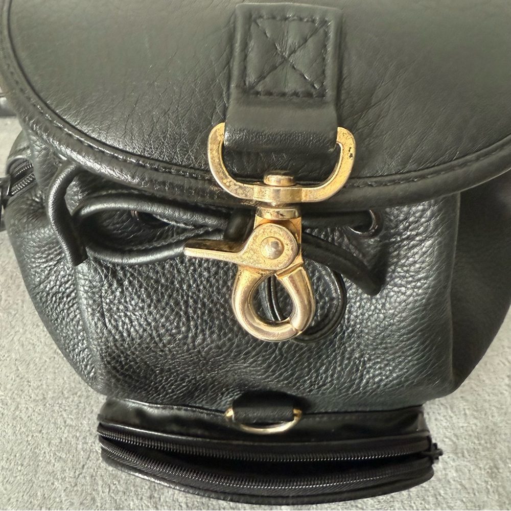 Black Drawstring Backpack Bag - Picture 7 of 14
